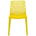 Ver imagem 3 de Kit 2 Cadeiras Decorativas Sala de Jantar Gruvyer Amarelo - Lyam Decor
