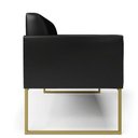 Ver imagem 5 de Sofá Namoradeira Base Industrial Dourado Marisa Corano D03 - D\'rossi Cor Preto
