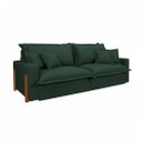 Ver imagem 2 de Sofá Retrátil e Reclinável Dubai, Tecido Linho, Molas Ensacadas, 1,90m.