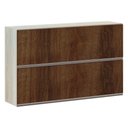 Ver imagem 1 de Armário Basculante Duplo 120cm 2 Portas Legno Crema