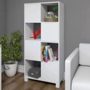 Ver imagem 2 de Armário Multiuso 02 Portas com Nichos Wally - Lyam Decor