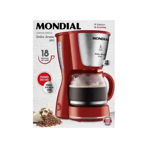 Cafeteira Mondial Dolce Arome 18X C-35-18X Vermelha - 220V