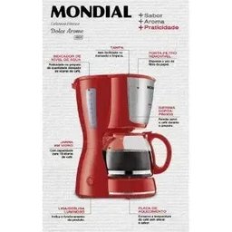 Cafeteira Mondial Dolce Arome 18X C-35-18X Vermelha - 220V - 3