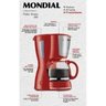 Cafeteira Mondial Dolce Arome 18X C-35-18X Vermelha - 220V - 3