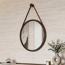Ver imagem 4 de Espelho Decorativo Redondo 67cm com Alça Adnet B01 Escandinavo Preto - Lyam Decor