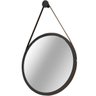 Espelho Decorativo Redondo 67cm com Alça Adnet B01 Escandinavo Preto - Lyam Decor - 2