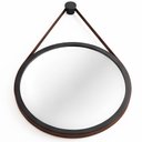 Ver mais imagens de Espelho Decorativo Redondo 67cm com Alça Adnet B01 Escandinavo Preto - Lyam Decor