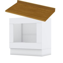 Balcao Para Forno De Embutir Ci367 C904 Branco Nature - 1 Balcao Para Forno De Embutir Ci367 C904 Branco Nature - 1