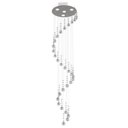 Ver imagem 1 de Lustre de Cristal Legitimo Espiral 33cm Pé Direito Duplo Vão de Escada Sala Alta Mesa E33 - 1,00 M