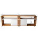 Ver imagem 3 de Rack para TV até 60 Polegadas Serena 100% MDF 2 Portas Ripado