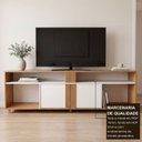 Ver imagem 4 de Rack para TV até 60 Polegadas Serena 100% MDF 2 Portas Ripado