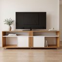 Ver imagem 1 de Rack para TV até 60 Polegadas Serena 100% MDF 2 Portas Ripado