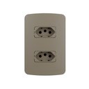 Ver imagem 1 de Tomada Dupla Margirius B3 Colors 2p+t 20a com Placa 4x2 Argila