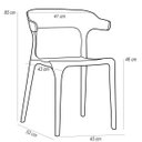 Ver imagem 3 de Kit 2 Cadeiras Decorativas Sala de Jantar Viena Preto - Lyam Decor