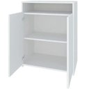 Ver imagem 5 de Balcão Multiuso Escritório Sala Cool 2 Portas Branco - Lyam Decor