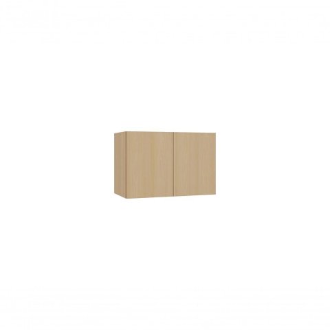 Armário Aéreo Domus 2 Portas MDP 60cm Café com Puxador Cava J Luciane Móveis