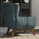 Ver imagem 6 de Poltrona Decorativa Malta Base Madeira Linho Tcs 718 Moll