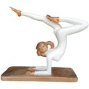 Ver imagem 5 de Figura Decorativa de Resina Mulher Fazendo Yoga Oceano 16cm