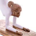 Ver imagem 4 de Figura Decorativa de Resina Mulher Fazendo Yoga Oceano 16cm