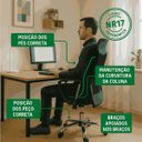 Ver imagem 6 de Cadeira Escritório Presidente Tela Mesh Tribune Base Cromada Rodinhas e Laudo Ergonômico Preto
