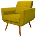 Ver imagem 3 de Poltrona Agata Decorativa Suede Amarelo - D'Rost