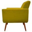 Ver imagem 2 de Poltrona Agata Decorativa Suede Amarelo - D'Rost