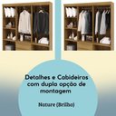 Ver imagem 4 de Guarda Roupa Casal 6 Portas 2 Gavetas 153 Cm 10091 Vlr Nature