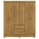 Ver imagem 1 de Guarda Roupa Casal 6 Portas 2 Gavetas 153 Cm 10091 Vlr Nature