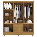 Ver imagem 2 de Guarda Roupa Casal 6 Portas 2 Gavetas 153 Cm 10091 Vlr Nature