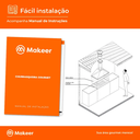 Ver imagem 5 de Kit Churrasqueira Gourmet Completa Inox 430 Makeer Grill Elevatório 4 Espetos 1537 P