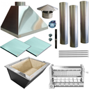 Ver imagem 1 de Kit Churrasqueira Gourmet Completa Inox 430 Makeer Grill Elevatório 4 Espetos 1537 P