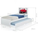 Ver imagem 2 de Bicama Solteiro Carro Classic Red
