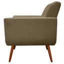 Ver imagem 2 de Poltrona Agata Decorativa Suede Bege - D'Rost