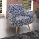 Ver imagem 5 de Poltrona Agata Decorativa Suede Bege - D'Rost