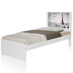 Cama Solteiro Cidade Paris com Colchão - 1
