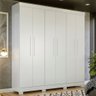Guarda-roupa Casal Flórida 100% Mdf 6 Portas 4 Gavetas Branco 4460 - Tigus Baby - 1
