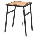 Ver imagem 2 de Mesa Pequena Quadrada para Cozinha Ou Sacada de Apartamento