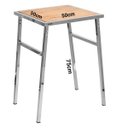 Ver imagem 3 de Mesa Pequena Quadrada Cromada para Cozinhas de Apartamento