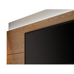 Rack com Painel Imcal Classic 220cm Freijó com Off White 2 Gavetas - 10875 - 73777 - 3