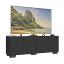 Ver imagem 1 de Rack para Tv até 50 Polegadas com 4 Portas Multimóveis Mp1072 Preto