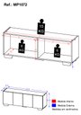Ver imagem 3 de Rack para Tv até 50 Polegadas com 4 Portas Multimóveis Mp1072 Preto