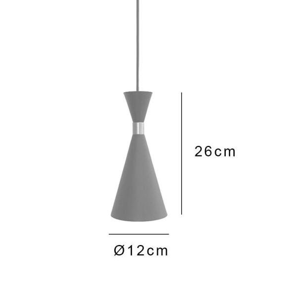 Kit com 3 Luminárias de Teto Pendentes Cones Pretos com Interior Cobre para Cozinhas para 1 E27 - 6