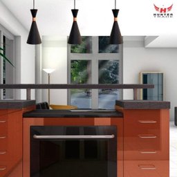 Kit com 3 Luminárias de Teto Pendentes Cones Pretos com Interior Cobre para Cozinhas para 1 E27 - 5