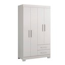 Ver imagem 2 de Guarda-roupa Nt 5005 4 Portas e 2 Gavetas Notável - Branco/rosa
