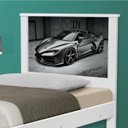 Ver imagem 4 de Cama Solteiro Carro Sport Chumbo com Colchão