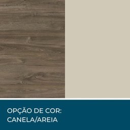 Painel TV até 60 Polegadas Nt 1015 Notável com 2 Portas - Carvalho/Preto - 10