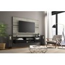 Ver imagem 1 de Painel TV até 60 Polegadas Nt 1015 Notável com 2 Portas - Carvalho/Preto
