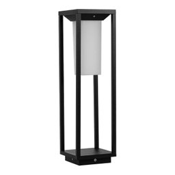 Balizador Solar Preto com Led Integrado 3000k Branco Quente 2w Bivolt - HM-36649 - 1