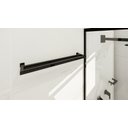 Ver imagem 3 de Kit de Acessórios Para Banheiro com 3 Peças em Aço Inox Preto Fosco Texturizado com toalheiro Duplo