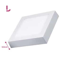 Painel Led de Sobrepor Quadrado 17x17cm 12W Branco - Brilia 438329 - 4